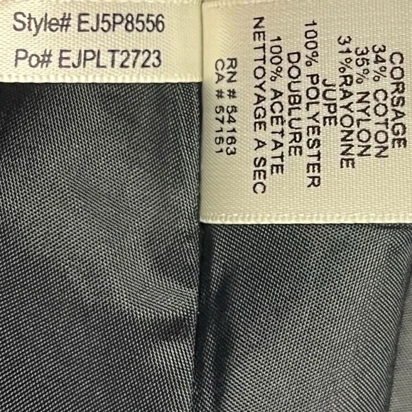 Eliza J Dress‎ Women 8P Black Floral Lace Sleeveless Boat Neck Little Black Chic - Picture 13 of 14